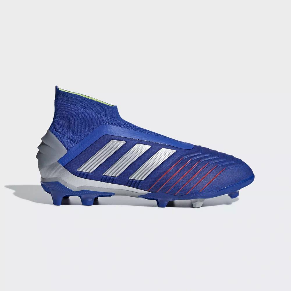 Adidas Predator 19+ Firm Ground Tacos de Futbol Azules Para Niña (MX-68090)